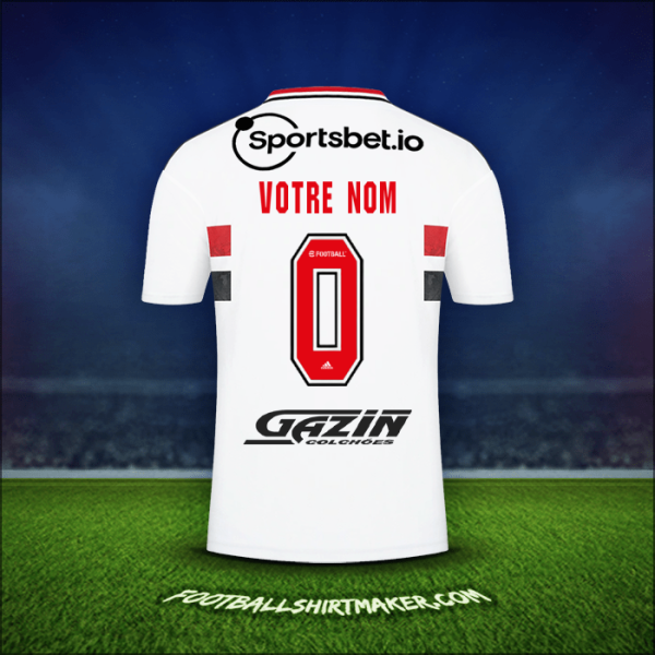 Maillot Sao Paulo FC 2022 -  votre nom - 0