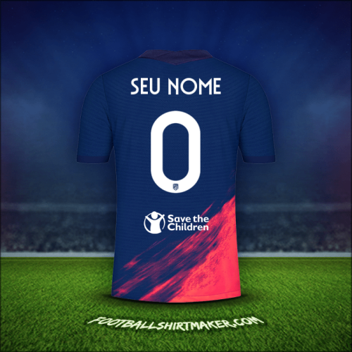 Camisa Atletico Madrid Cup 2021/2022 Alternativa -  seu nome - 0