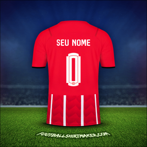 Camisa PSV UEL 2021/2022 -  seu nome - 0