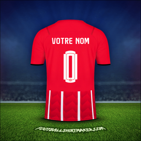 Maillot PSV UEL 2021/2022 -  votre nom - 0