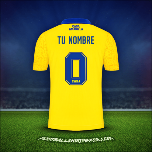 Jersey Boca Juniors 2022/23 Tercera -  tu nombre - 0