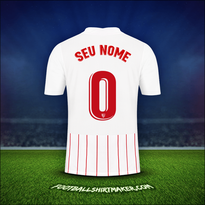 Camisa Sevilla FC 2021/2022 -  seu nome - 0