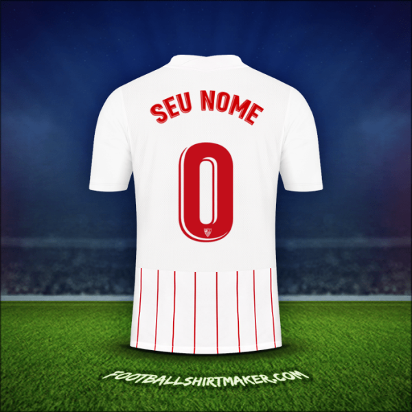 Camisa Sevilla FC 2021/2022 -  seu nome - 0