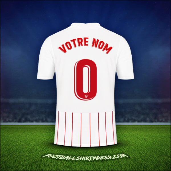 Maillot Sevilla FC 2021/2022 -  votre nom - 0