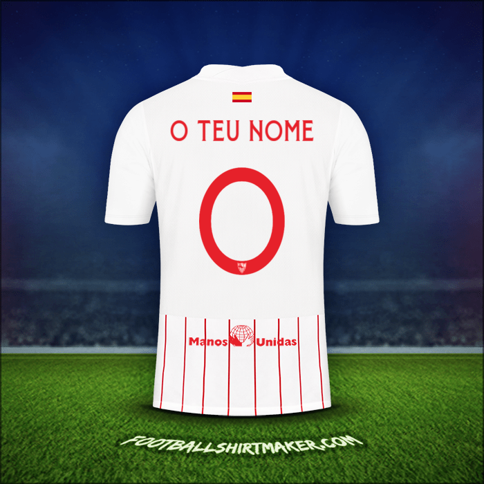 Camisola Sevilla FC Cup 2021/2022 -  o teu nome - 0