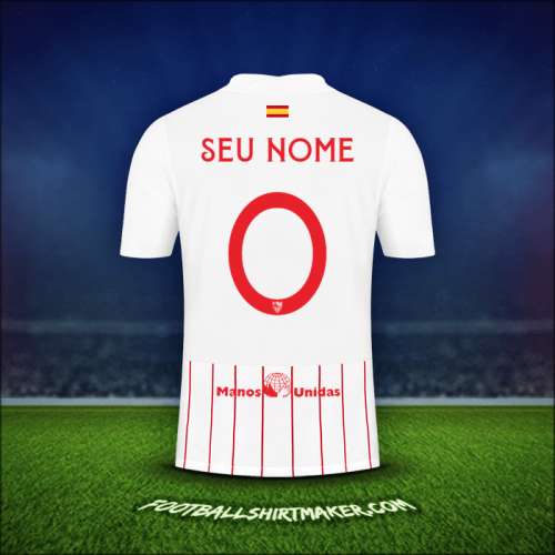 Camisa Sevilla FC Cup 2021/2022 -  seu nome - 0