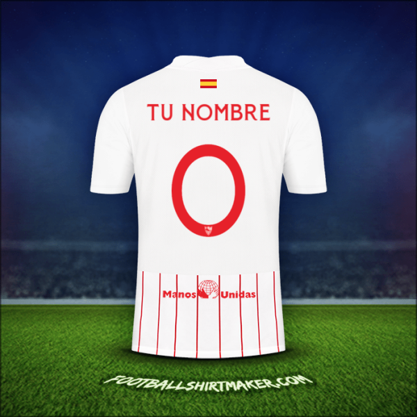 Camiseta Sevilla FC Cup 2021/2022 -  tu nombre - 0
