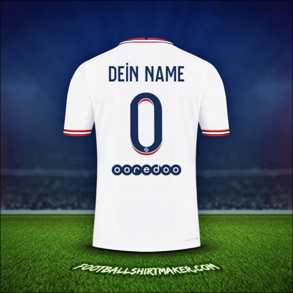 Trikot Paris Saint Germain IIII 2021/2022 -  dein name - 0