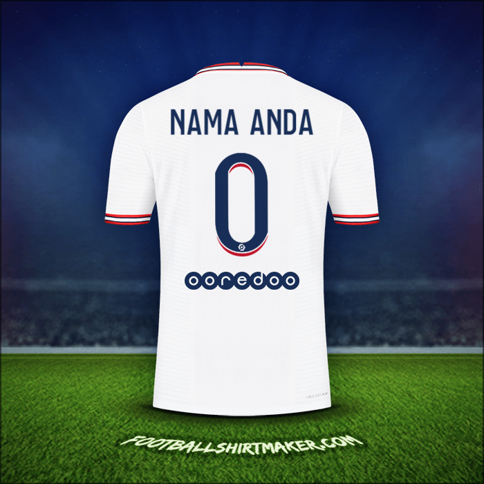 Jersey Paris Saint Germain IIII 2021/2022 -  nama anda - 0