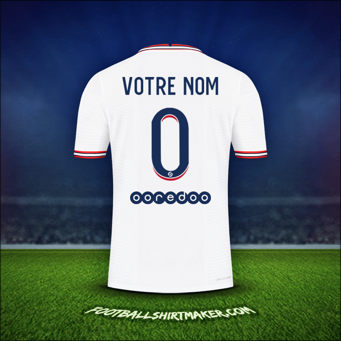 Maillot Paris Saint Germain IIII 2021/2022 -  votre nom - 0