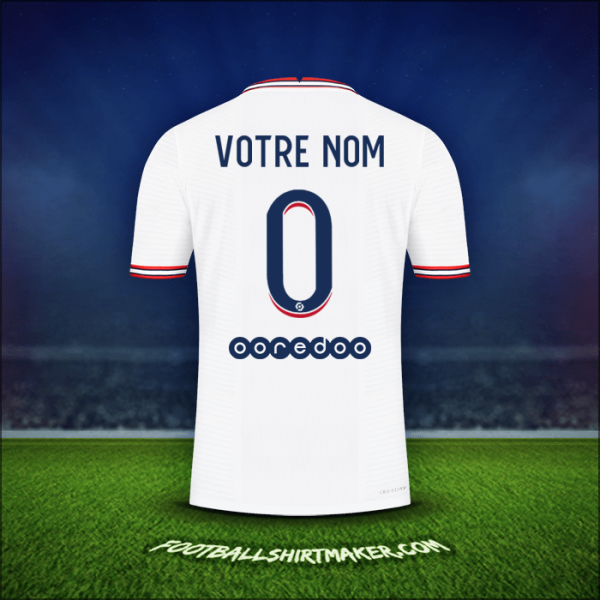 Maillot Paris Saint Germain IIII 2021/2022 -  votre nom - 0