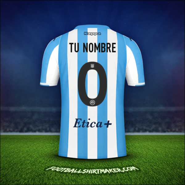 Camiseta Racing Club 2022 -  tu nombre - 0