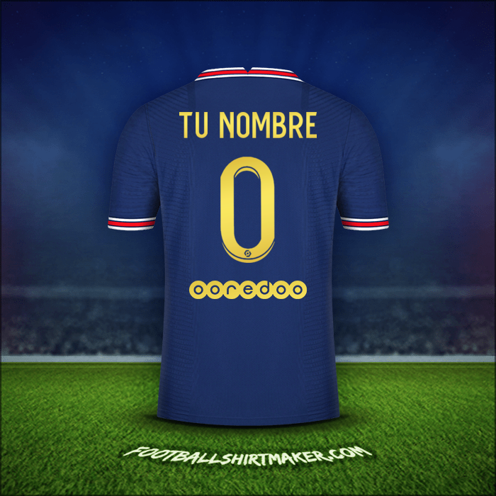 Camiseta Paris Saint Germain Gold 2021/2022 -  tu nombre - 0