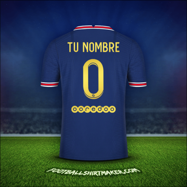 Camiseta Paris Saint Germain Gold 2021/2022 -  tu nombre - 0