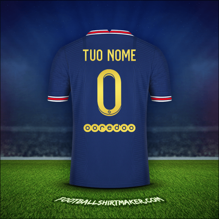 Maglia Paris Saint Germain Gold 2021/2022 -  tuo nome - 0