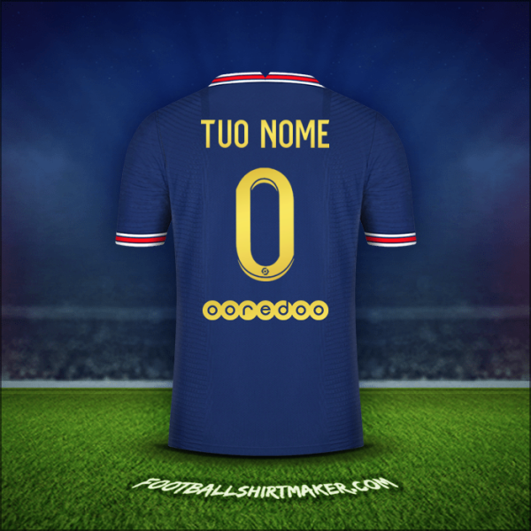 Maglia Paris Saint Germain Gold 2021/2022 -  tuo nome - 0