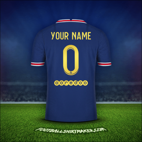 Shirt Paris Saint Germain Gold 2021/2022 -  your name - 0