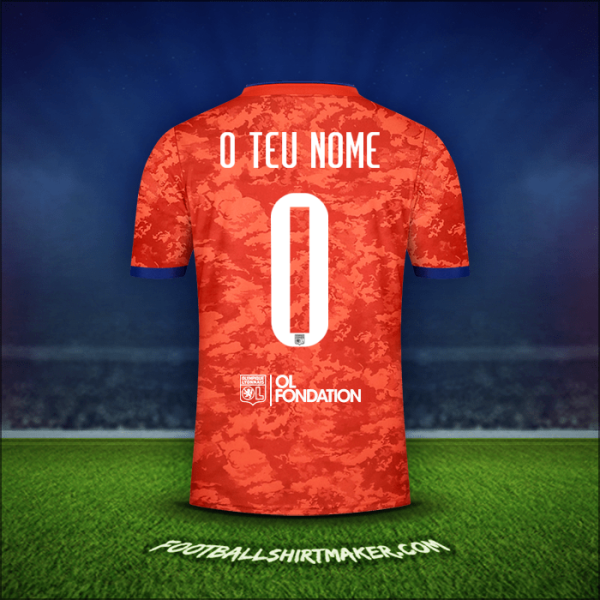 Camisola Olympique Lyon UEL 2021/2022 Alternativa -  o teu nome - 0