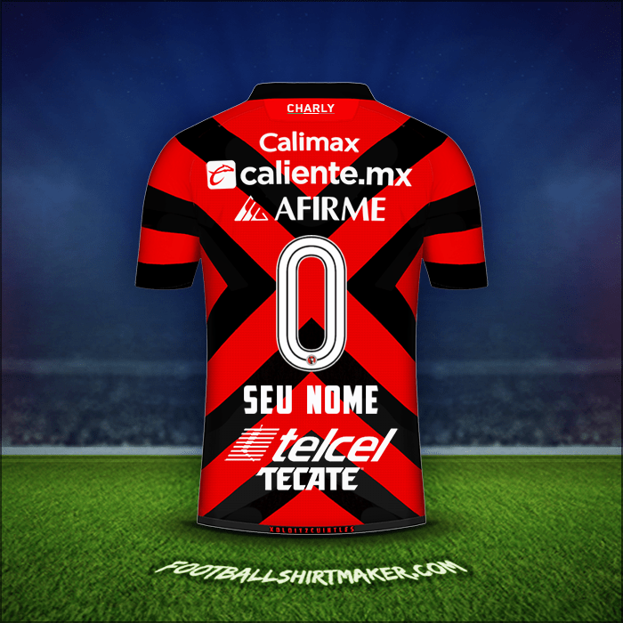 Camisa Club Tijuana 2021/2022 -  seu nome - 0