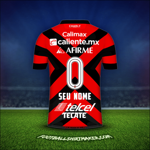 Camisa Club Tijuana 2021/2022 -  seu nome - 0