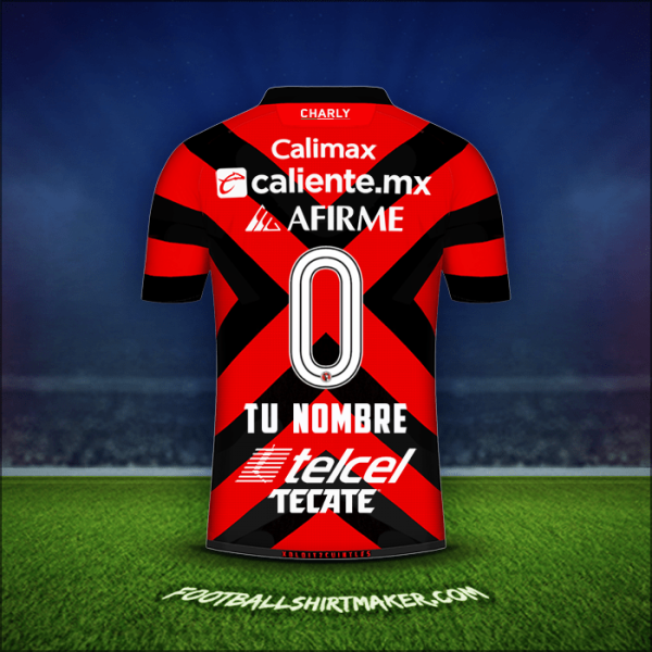 Camiseta Club Tijuana 2021/2022 -  tu nombre - 0