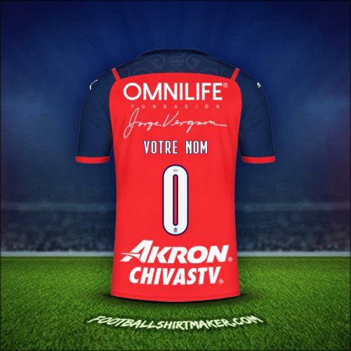 Maillot Guadalajara 2022 Troisième -  votre nom - 0