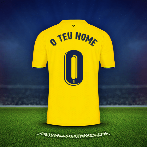 Camisola Villarreal CF 2021/2022 -  o teu nome - 0