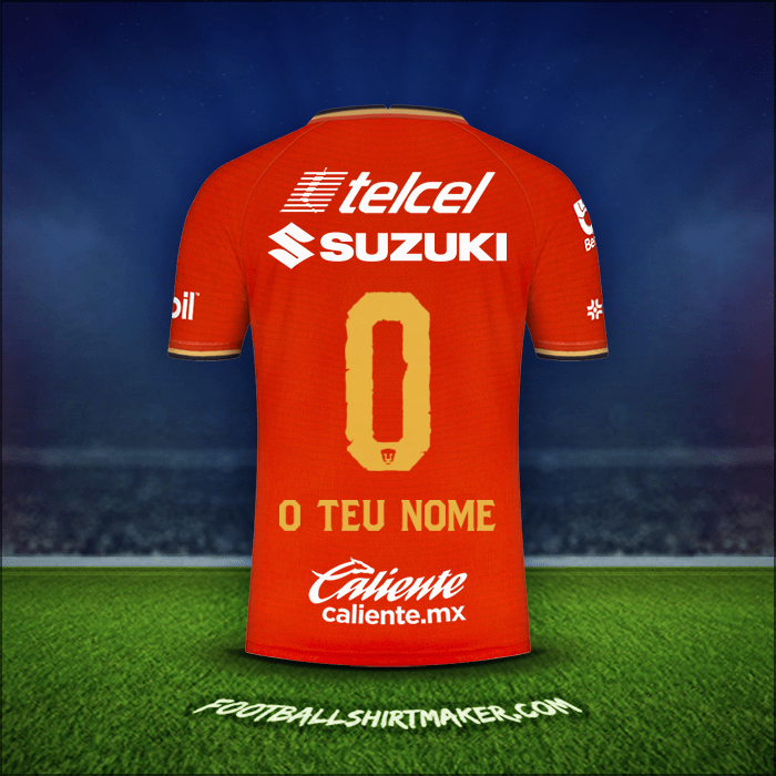 Camisola Pumas UNAM 2022 Terceira -  o teu nome - 0