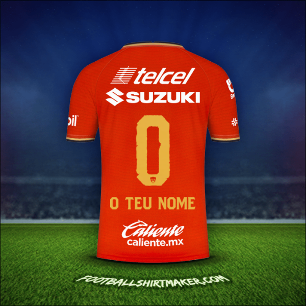 Camisola Pumas UNAM 2022 Terceira -  o teu nome - 0