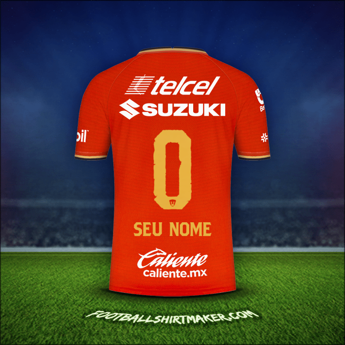Camisa Pumas UNAM 2022 Terceira -  seu nome - 0