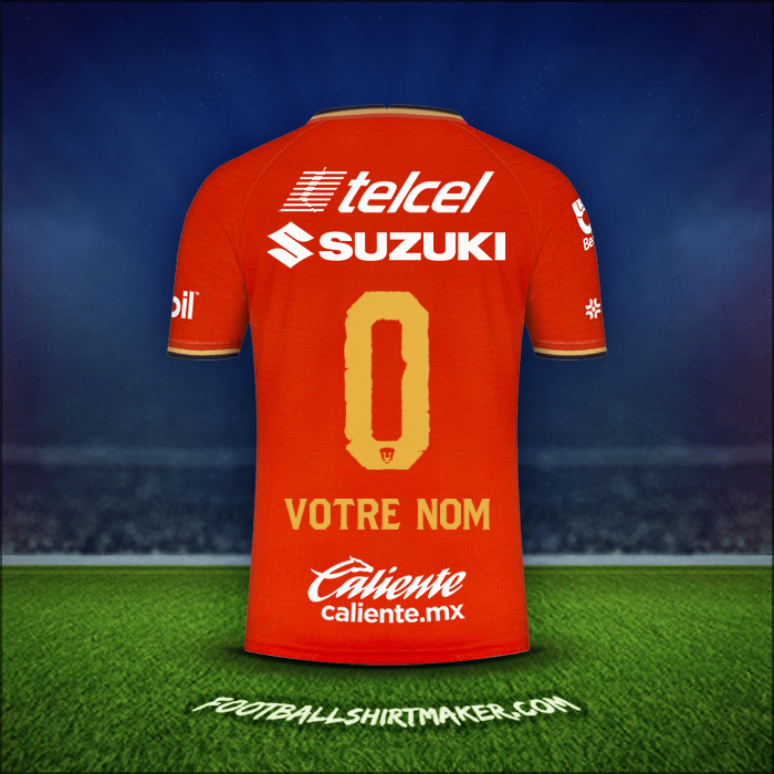 Maillot Pumas UNAM 2022 Troisième -  votre nom - 0