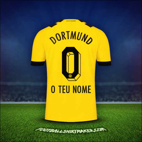Camisola Borussia Dortmund 2022/2023 -  o teu nome - 0