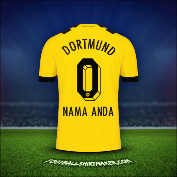 Jersey Borussia Dortmund 2022/2023 -  nama anda - 0