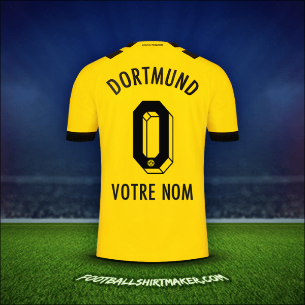Maillot Borussia Dortmund 2022/2023 -  votre nom - 0