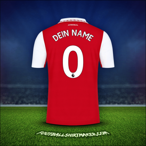 Trikot Arsenal 2022/2023 -  dein name - 0