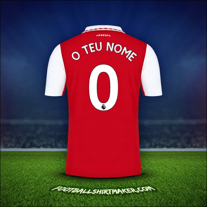 Camisola Arsenal 2022/2023 -  o teu nome - 0