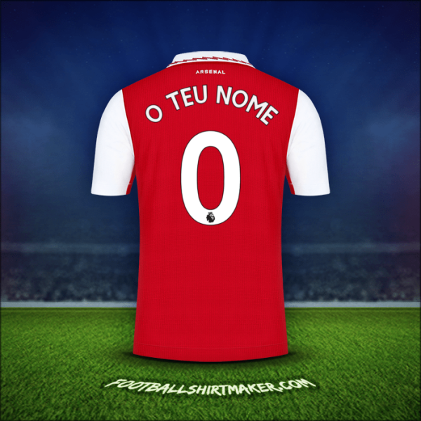 Camisola Arsenal 2022/2023 -  o teu nome - 0