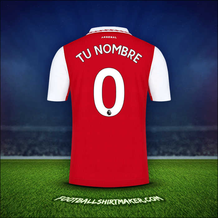 Camiseta Arsenal 2022/2023 -  tu nombre - 0
