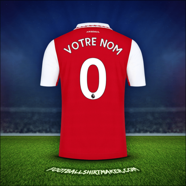 Maillot Arsenal 2022/2023 -  votre nom - 0