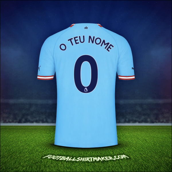 Camisola Manchester City 2022/2023 -  o teu nome - 0