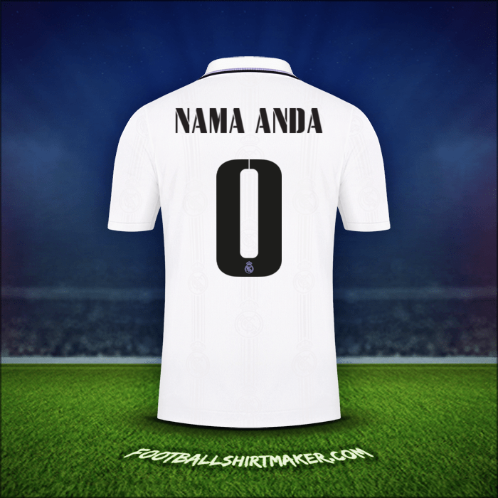 Jersey Real Madrid CF Cup 2022/2023 -  nama anda - 0