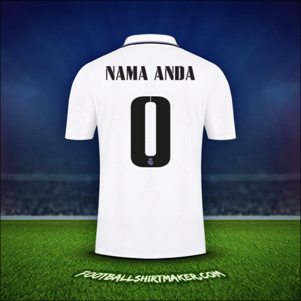 Jersey Real Madrid CF Cup 2022/2023 -  nama anda - 0