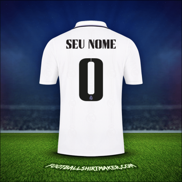 Camisa Real Madrid CF Cup 2022/2023 -  seu nome - 0