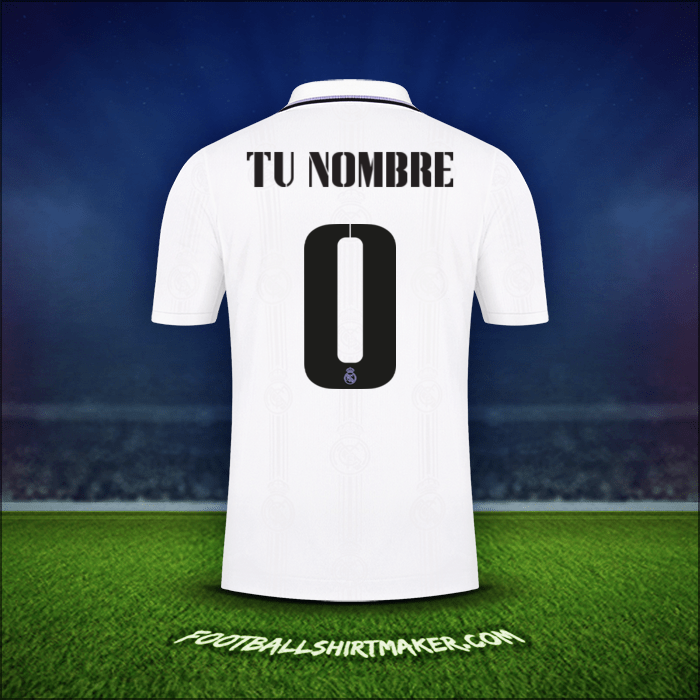 Jersey Real Madrid CF Cup 2022/2023 -  tu nombre - 0