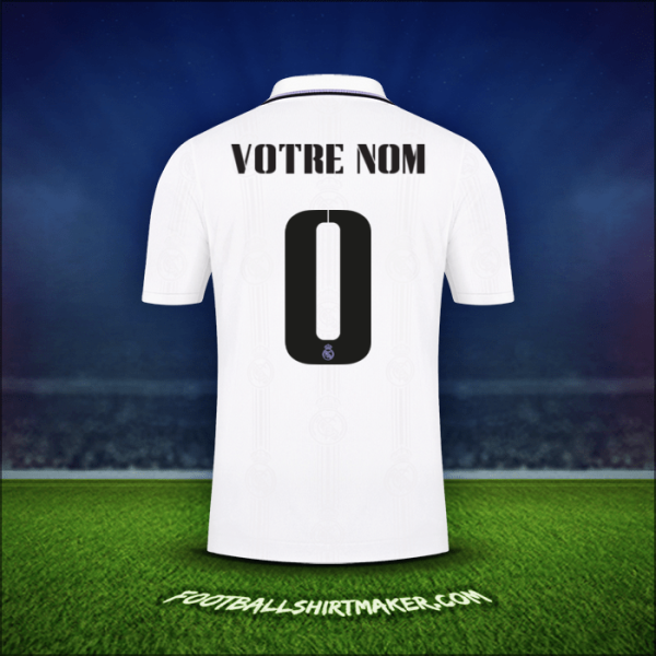 Maillot Real Madrid CF Cup 2022/2023 -  votre nom - 0