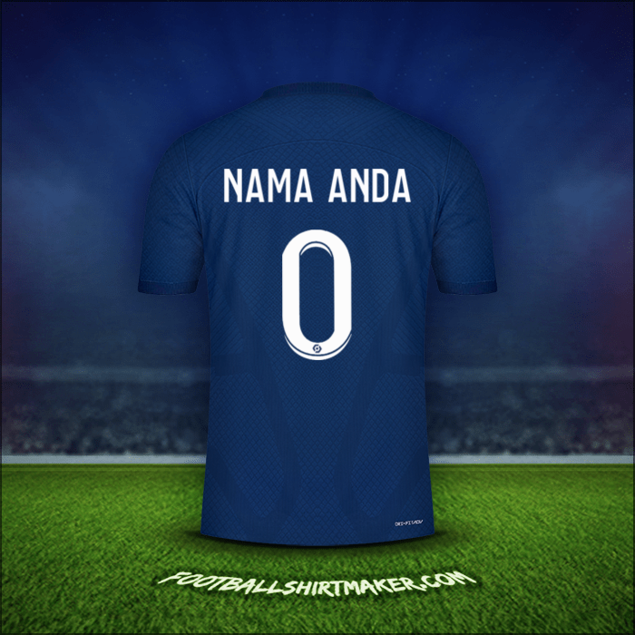 Jersey Paris Saint Germain 2022/2023 -  nama anda - 0