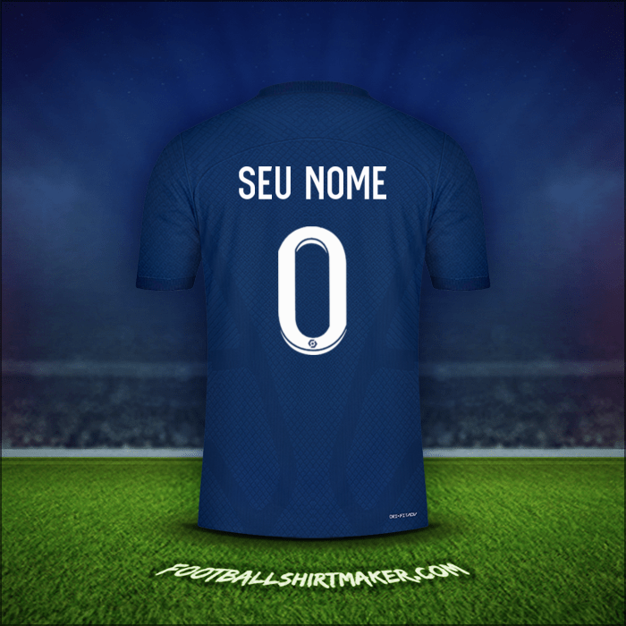 Camisa Paris Saint Germain 2022/2023 -  seu nome - 0