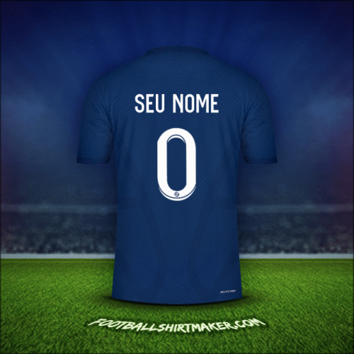 Camisa Paris Saint Germain 2022/2023 -  seu nome - 0