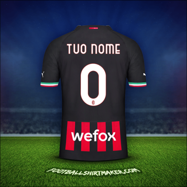 Maglia AC Milan 2022/2023 -  tuo nome - 0