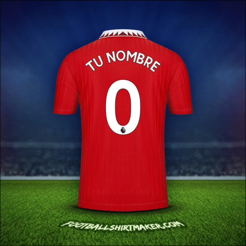Camiseta Manchester United 2022/2023 -  tu nombre - 0